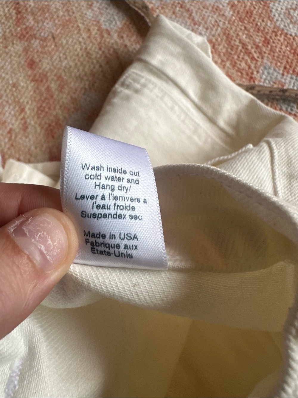 ASKK NY VIRGINIA SHORT IN IVORY size 24 like new designer 100% cotton denim - Picture 6 of 11